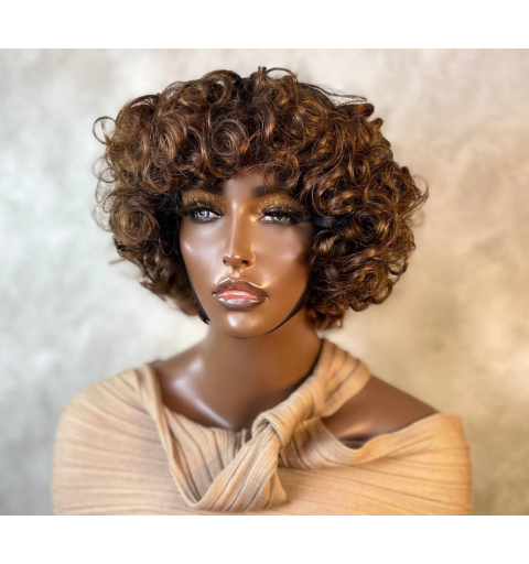 Double Drawn Fringe Wig